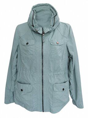 Eddie Bauer Travex Dusty Turquoise Packable Utility Jacket | Size Petite Small